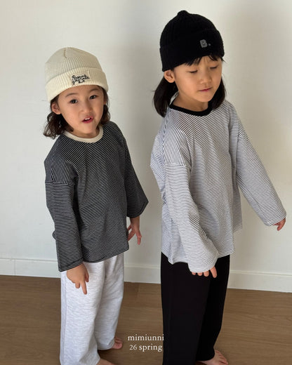 [KIDS] 1+1 Striped tee