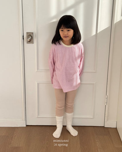 [KIDS] 1+1 Striped tee