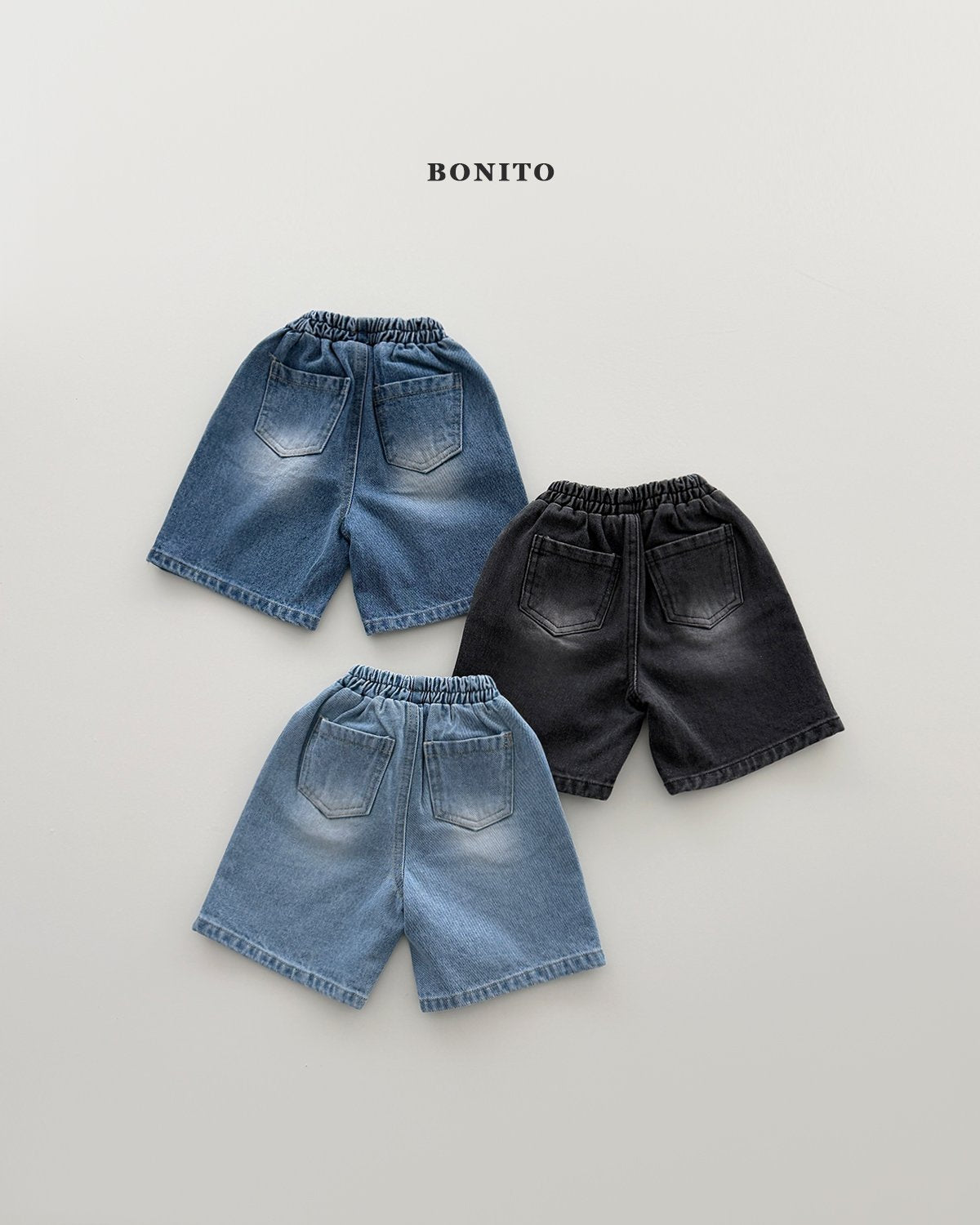 [KIDS] Bermuda Brushed Denim Pants