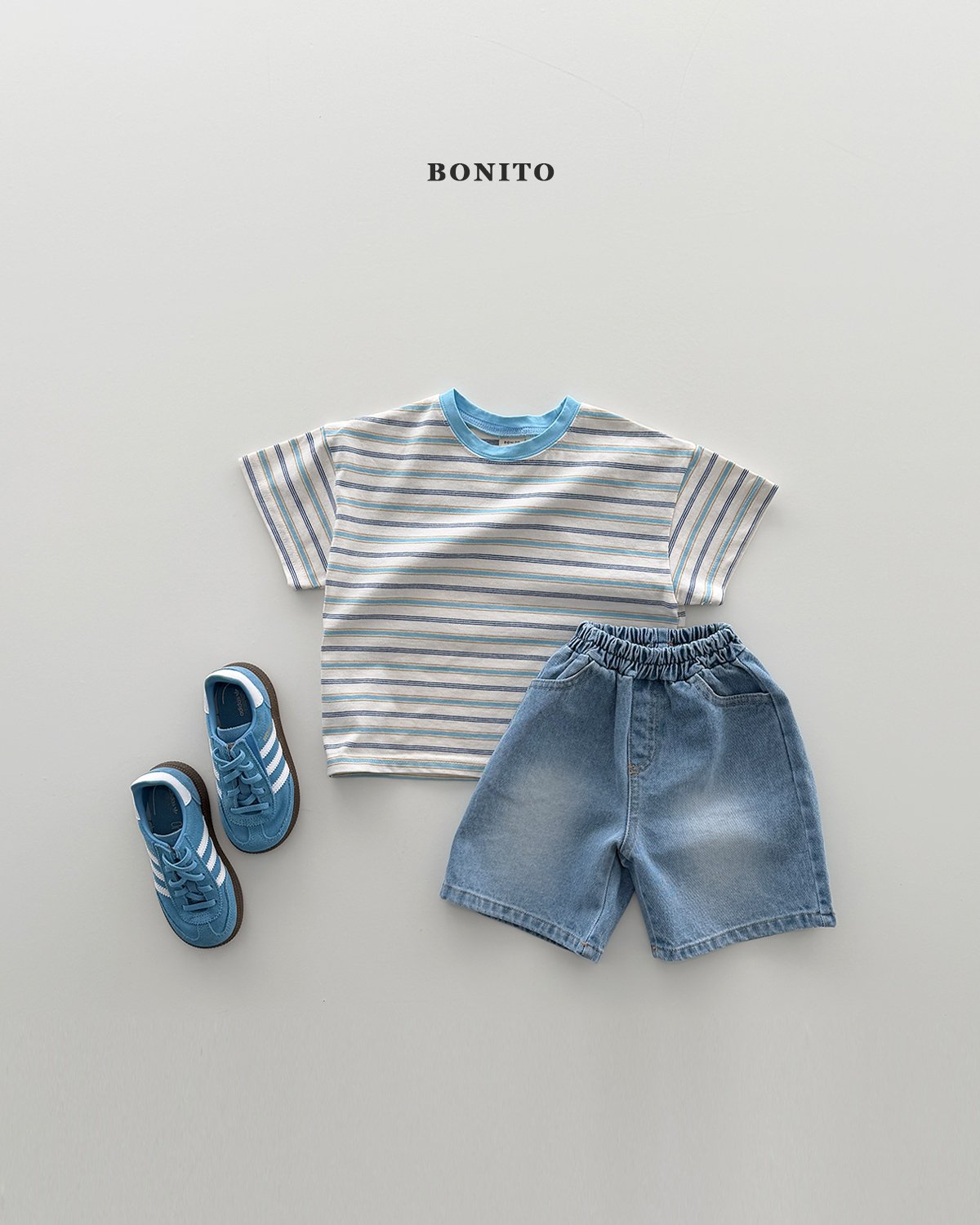 [KIDS] Bermuda Brushed Denim Pants