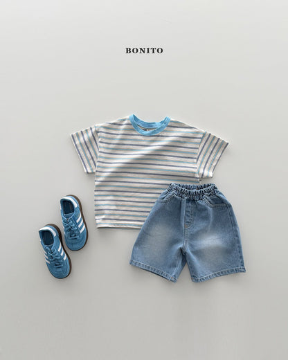 [KIDS] Bermuda Brushed Denim Pants