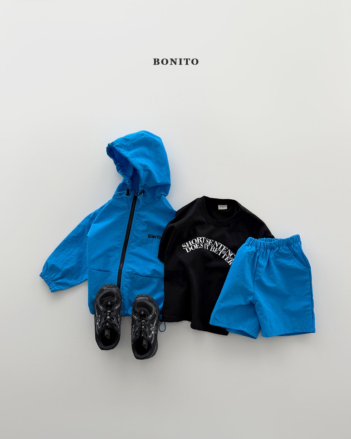 [KIDS] Windbreaker Hooded Set